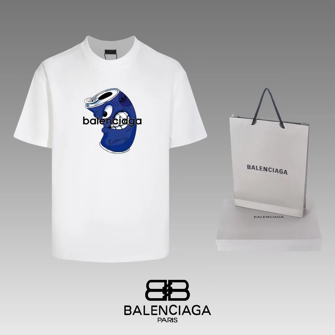 #「 Quality」 《BALENCIAGA 》24SS Classic T Quality - 2 - os 220 -26 280g - 320g - Quality ：Black White Size: XS-S-M-L